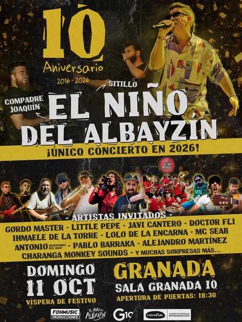 Cartel: El Niño del Albayzín · 10 años