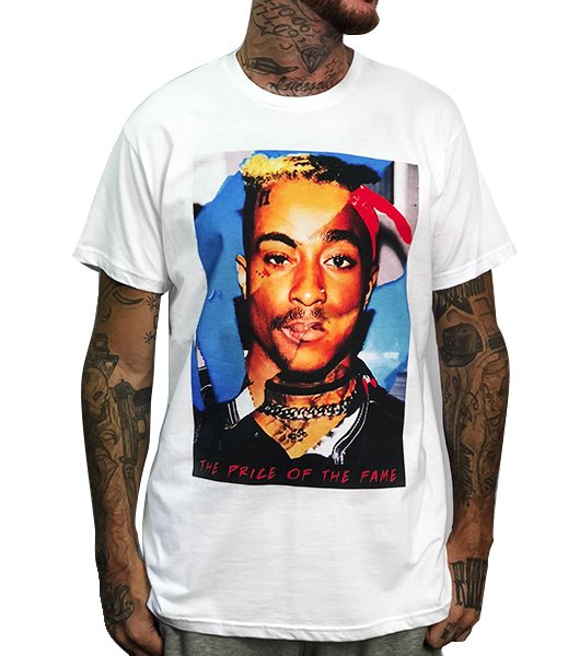 Camiseta XxxTentacion Tupac Blanca