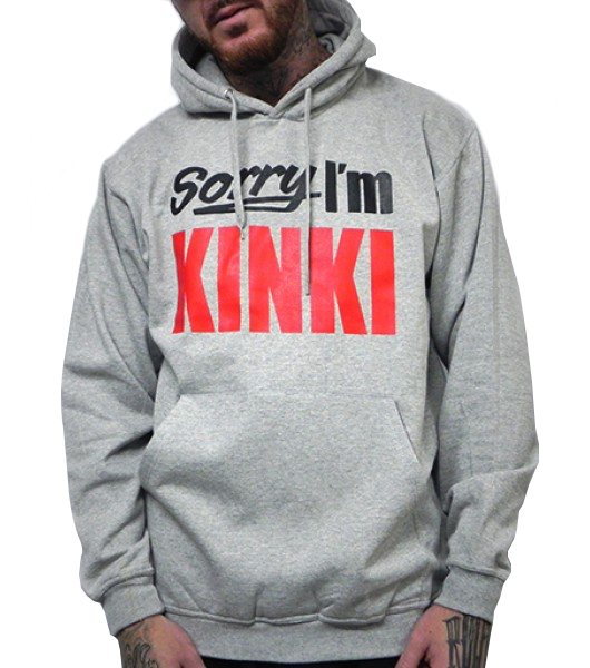 Sudadera Rulez Sorry i´m kinki Gorro Gris